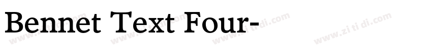 Bennet Text Four字体转换